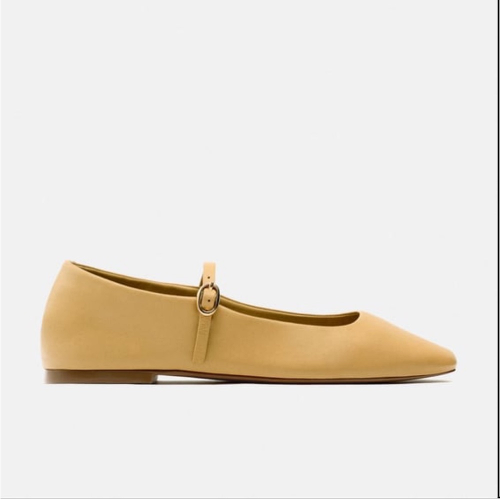 Zara off-white ballet flats